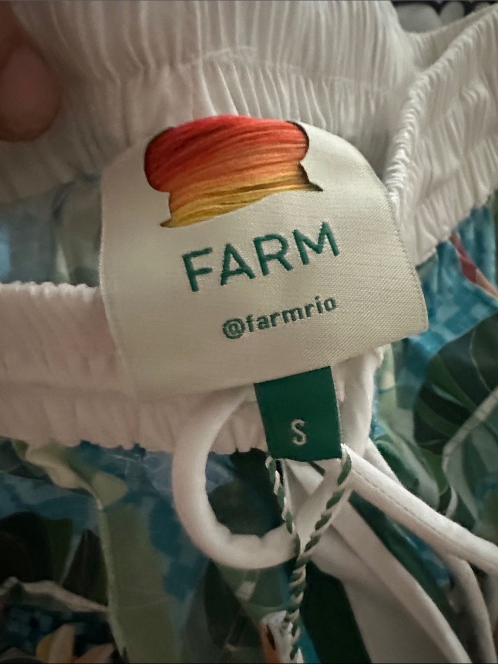 Farm Rio multicolor Rio Mosaic drawstring pockets short - Picture 4 of 6